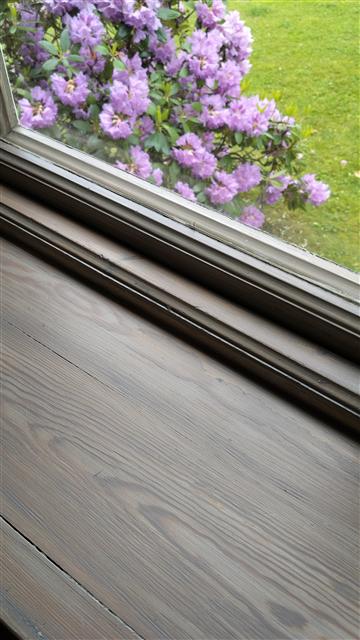 Fönster efter målning